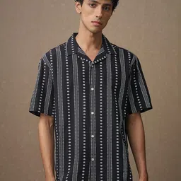 4 TRIPLE O FIVE O BY MUFTI Men Striped Casual Shirt image 1