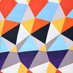 WEAVE AND DECOR White & Red Geometric 300 TC Bedsheet with 2 Pillow Covers image 4