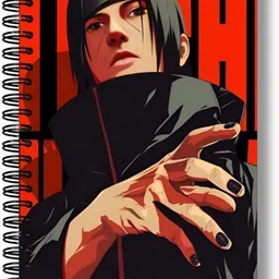 buddytales Itachi Uchiha Anime Notebook A5 Notebook Unruled 120 Pages image 1