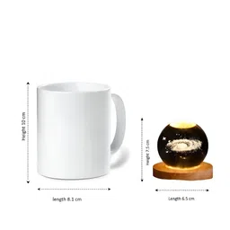 Aura White & Transparent Wooden Showpiece image 3