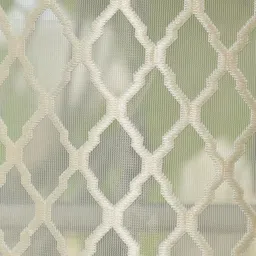 GEET CREATIONS Cream 2 Pieces Sheer Door Curtains image 5