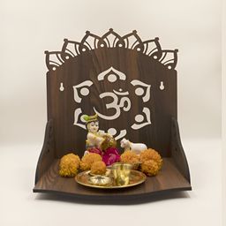 OLIVE TREE Brown Textured Wooden Home Temple-picture-33