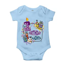THE PRINT PLATTER Infants 1st Birthday Printed Cotton Bodysuit-picture-29