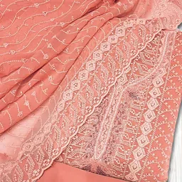 Chhabra 555 Floral Embroidered Chikankari Schiffli Unstitched Dress Material-image-97