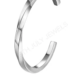 19TH JULY JEWELS Silver-Plated Stainless Steel Bracelet-picture-21