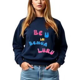 SALUJA FABRICS Typography Printed Round Neck Cotton Dry Fit Pullover-picture-15