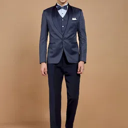 Neumen Men Striped Single Breasted Five Piece Suit-picture-18