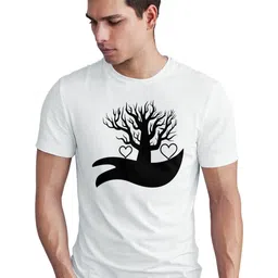 Seekbuylove Men Tree Of Love Printed Bio Finish Regular Fit T-shirt-picture-15
