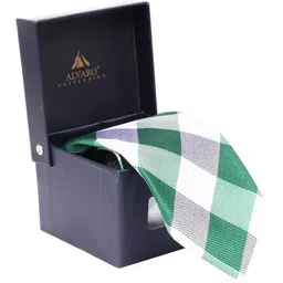 Alvaro Castagnino Men Checked Broad Tie image 2