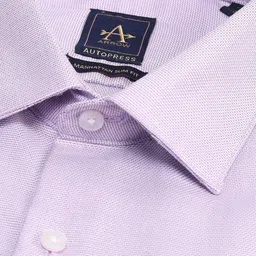 Arrow Men Manhattan Spread Collar Textured Cotton Slim Fit Formal Shirt image 4