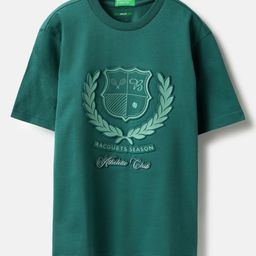 United Colors of Benetton Boys Typography Printed Round Neck Cotton Regular Fit T-shirt-picture-21