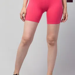 DRAXSTAR Women 2 Solid Skinny Fit Low-Rise Cycling Sports Shorts-image-25