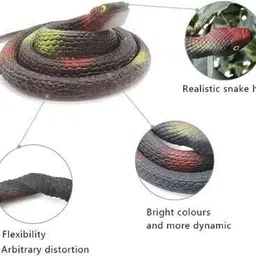 cj children'sjoy Realistic Snake Toy, Rubber Snakes for Pranks, Parties & Playtime image 2