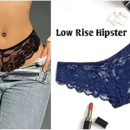 lx jaiswal Pack of 3 Women Hipster Black, Blue Panty-picture-23