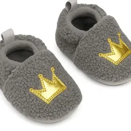 NESKA MODA Unisex Kids Cotton Booties image 3