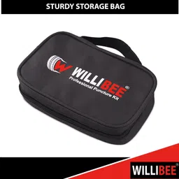 willibee 15 in 1 (Pack of 20 Strips) Puncher Kit for Car, Bike & SUV (with storage bag) Tubeless Tyre Puncture Repair Kit image 5