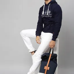 Campus Sutra Men Printed Hooded Sweatshirt image 4