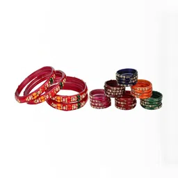 SOMIL Set Of 28 Stone-Studded Bangle-picture-40