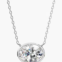 VALANOVA BIS Hallmarked 14KT White Gold 1.00 Cts Diamond Studded Chain- 2.64 gm-picture-12