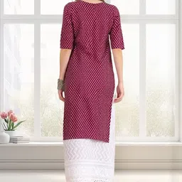 SZN Ethnic Motifs Printed Straight Kurta image 2