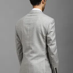 Louis Philippe Notched Lapel Single Breasted Woollen Formal Blazer image 3