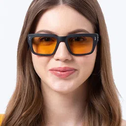 Shisen Fox Unisex Full Rim Rectangle Sunglasses with Polarised and UV Protected Lens SG180 image 4