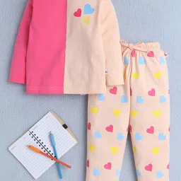 BUMZEE Girls Colourblocked Pure Cotton Night suit-image-42