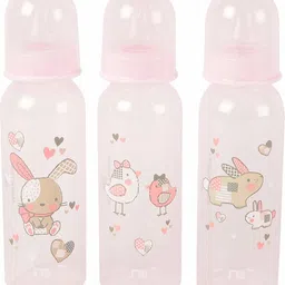mothercare Feeding bottle 260 ml pink -set of 3 - 260 ml image 1