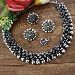 arch gallery Oxidised Silver Silver Silver Jewel Set-picture-25