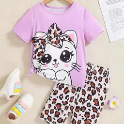 Xsole Girls Printed T-shirt With Shorts-picture-30
