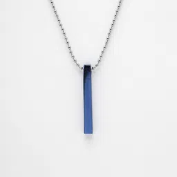 Roadster Men Rhodium-Plated Geometric Pendant with Chains image 2