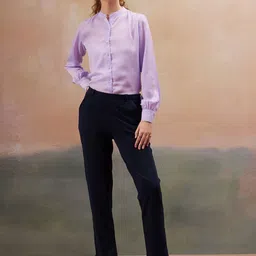 All About You Formals Women Skinny Fit High-Rise Wrinkle Free Trousers image 5