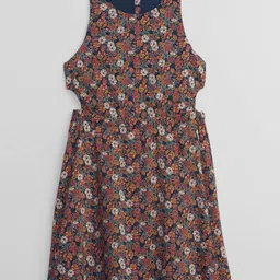 GAP Girls Floral Printed Cut-Outs A-Line Dress-image-39