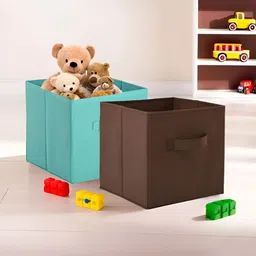 Aura Green Set of 2 Regular Square Foldable & Multipurpose Wardrobe Storage Box Organizer-picture-18