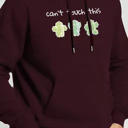 TOGS & TERRE Men Graphic Printed Winter Wear Hooded Sweatshirt image 3