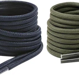 house of common shoe lace Round Army Green Navy Blue 120cm 2pair boot hiking sport Shoe Lace-image-73