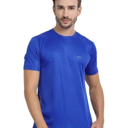 FTX Men Pack of 4 Solid Round Neck T-shirts image 2