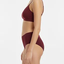 Nakshu Combed CottonMid-Rise Seamless Hipster Briefs image 3