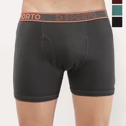 Sporto by Macho Pack Of 4 Mid-Rise Long Trunks-picture-37