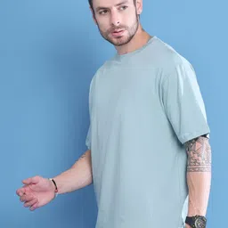 DOOR74 Men Drop-Shoulder Sleeves T-shirt image 3