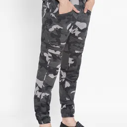 SAPPER Men Camouflage Printed Relaxed Joggers Trousers image 2