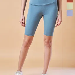 COLOR CAPITAL Pack Of 4 Above Knee-Length Cycling Tights-picture-36