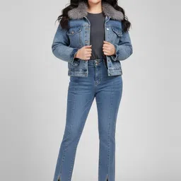 bebe Women Denim Co-ord Set image 4