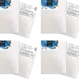 fine art Canvas Board 8X10, Cotton Fine Grain Stretched Canvas Board (Set of 4)-picture-10