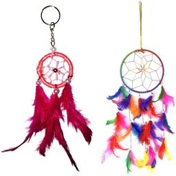 ryme Pack Of 2 Purple Color Dream Catcher & Single Ring Multi Dram Catcher Wool Dream Catcher-picture-41