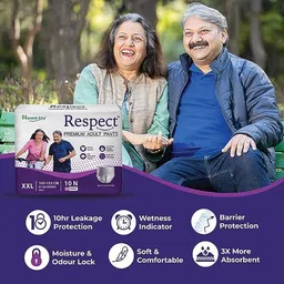 respect Adult Diaper Pants Style with Wetness Indicator (XL – 20 Count, 35-47 Inches) Adult Diapers - XXL image 2