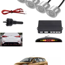 peeps store Universal 4 Silver Reverse Parking Sensor-PS25N626 Universal 4 Silver Reverse Parking Sensor-PS25N626 Parking Sensor image 1