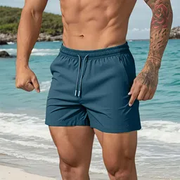 ars fashions Solid Men Blue Regular Shorts-picture-21