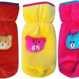 kidsify New Born Baby Soft Velvet Feeding Bottle Cover with Attractive Cartoon on The Front Suitable for 240ml (Pack of 3)-picture-13