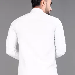 jessnx Men Regular Fit Solid Spread Collar Casual Shirt image 2